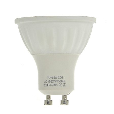 Lâmpada Dicroica LED COB GU10 5w Branco Frio | Inmetro