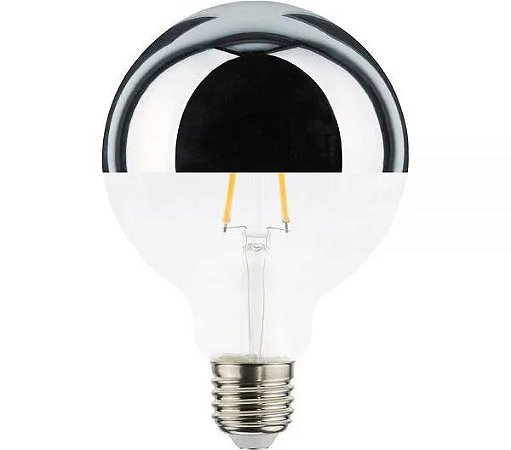 Lâmpada LED Defletora Vintage G95 6w Branco Quente