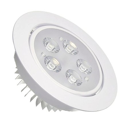 Spot Dicróica 5w LED Direcionável Corpo Branco