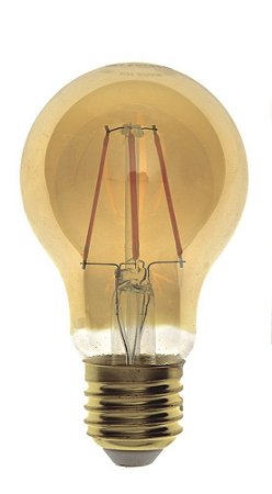 Lampada LED Bulbo A60 4W Vintage Carbon Branco Quente | Inmetro