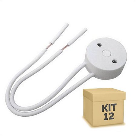 Kit 12 Soquete Para Lâmpada LED Tubular T8 | Inmetro