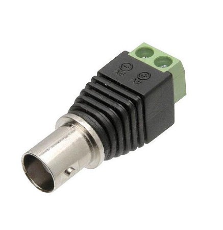 Plug Conector Borne BNC Fêmea Para Fita LED Cftv Câmera - Extra ou Reposição