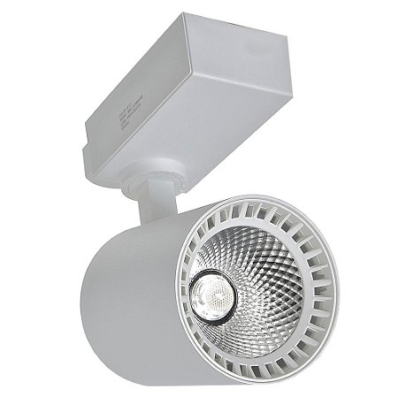 Spot LED 18W Branco Quente para Trilho Eletrificado Branco