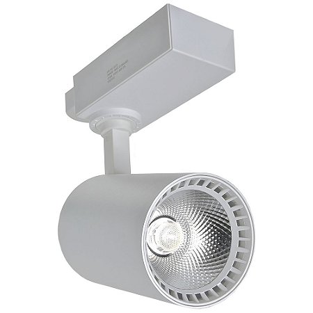 Spot LED 24W Branco Quente para Trilho Eletrificado Branco
