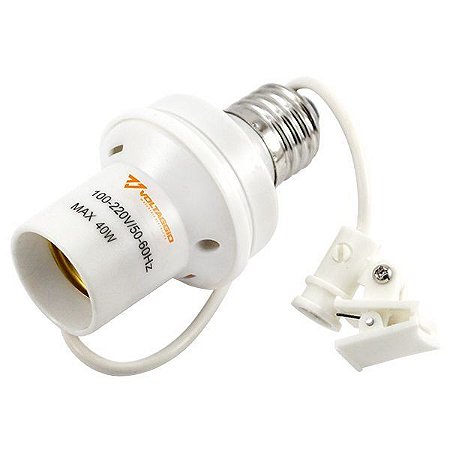 Soquete Prolongador com Fotocélula para Lâmpada LED