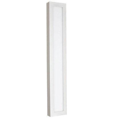 Luminária Plafon 10x60 18w LED Sobrepor Branco Neutro Borda Branca