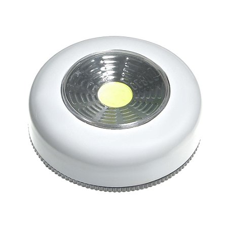 Luminária Spot LED 1,5W Touch Redonda Branca para Móveis
