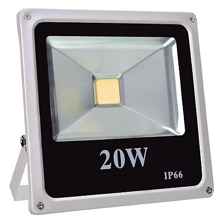 Refletor Holofote LED 20w Branco Quente