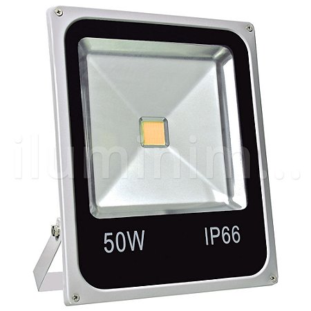Refletor Holofote LED 50w Branco Quente