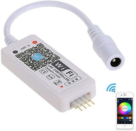Controlador Wireless Inteligente Fita LED RGB 3528 e 5050
