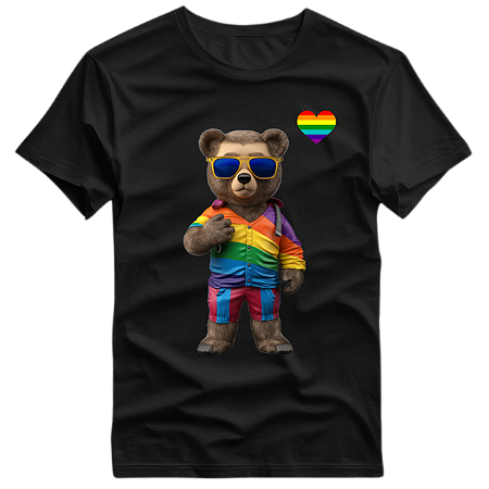 Camisa LGBT Urso Coração