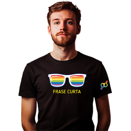 Camisa LGBT Personalizada Óculos