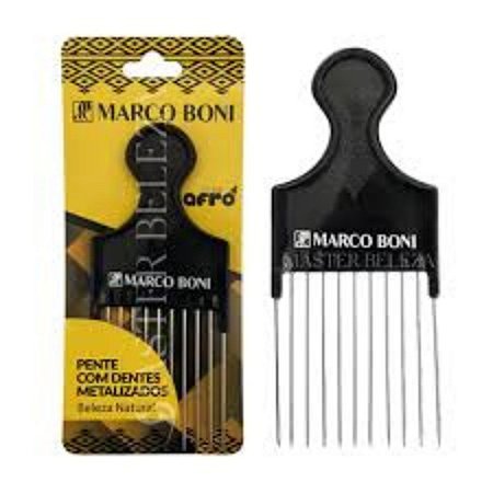 Pente Garfo Penteado De Cabelos Afro Dentes Metal Marco Boni cod: 1219