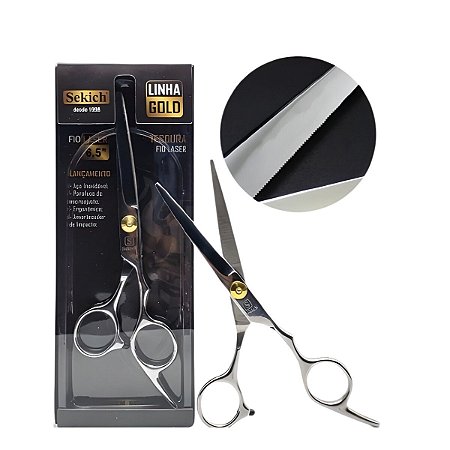 Tesoura 6.5 De Corte Profissional P/ Barbeiro Fio Inox Aço