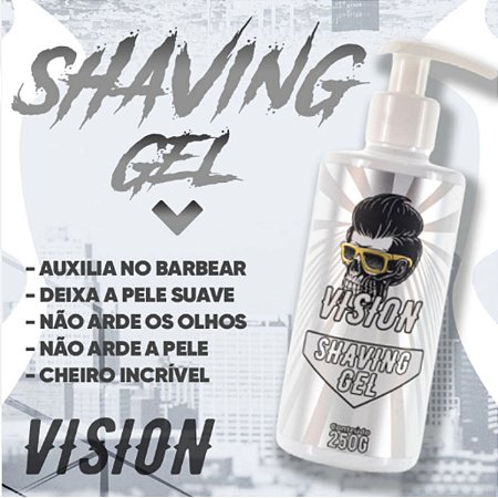 Shaving Gel Para Barbear 250g Vision - Atacado - Promoão