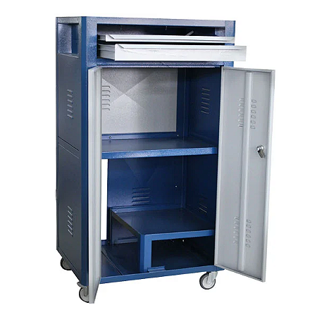 Rack Metálico para Caixa com 2 Gavetas e Porta
