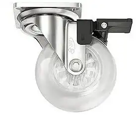 RODIZIO SILICONE 75MM C/ FREIO 35KG