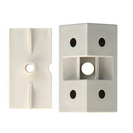 CONECTOR BRANCO 4 FUROS PACOTE C/ 50 PÇS