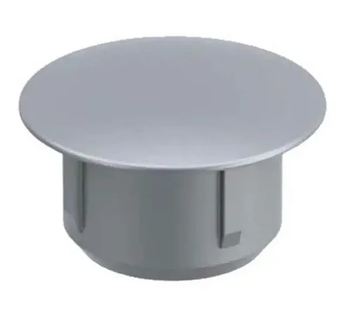 TAPA FURO 8mm CINZA C/100
