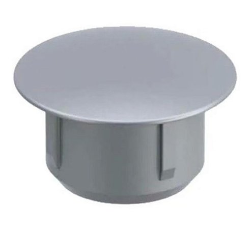 TAPA FURO 8mm CINZA C/100