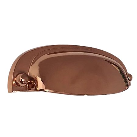 PUXADOR GRUPPA STILO 064mm COBRE BRILHANTE
