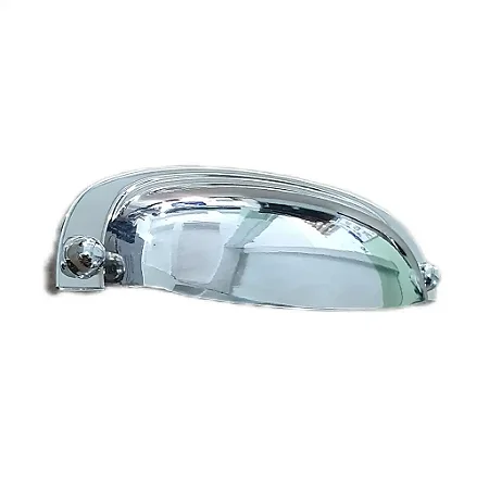 PUXADOR GRUPPA STILO 096mm CROMADO