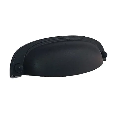 PUXADOR GRUPPA STILO 096mm PRETO
