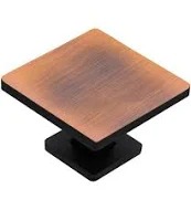 PUXADOR ITALYLINE QUADRADO COBRE VELHO