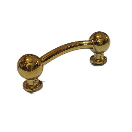 PUXADOR INDART CANECA 64 DOURADO
