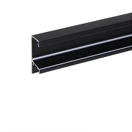 PERFIL ARAPUXE PUXADOR 047/TL 15MM TAMPA PRETO FOSCO