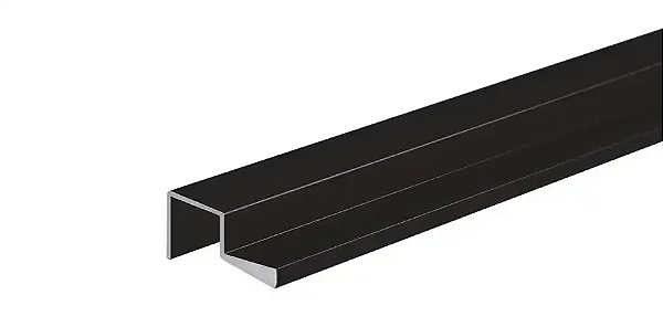 PERFIL ARAPUXE PUXADOR 098L 18MM PRETO FOSCO