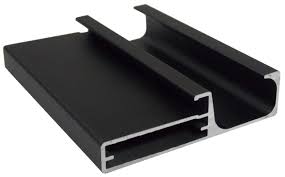 PERFIL MMO PORTA ALUMINIO 076 PRETO