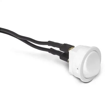 BOTAO INTERRUPTOR 2 PINOS BRANCO