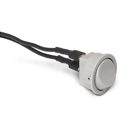 BOTAO INTERRUPTOR 2 PINOS CINZA