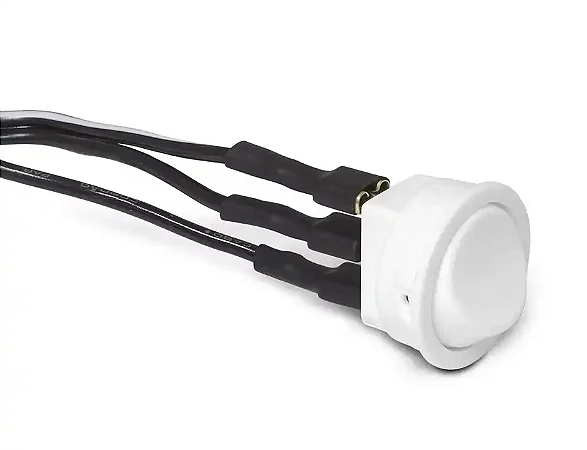 BOTAO INTERRUPTOR 3 PINOS BRANCO PARALELO