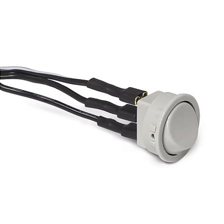 BOTAO INTERRUPTOR 3 PINOS PARALELO CINZA