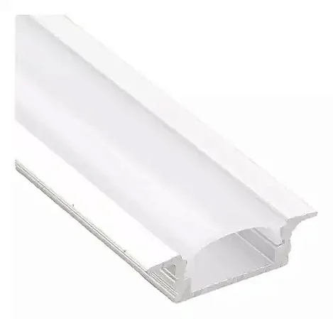PERFIL LED PLASTICO EMBUTIR BRANCO 3M