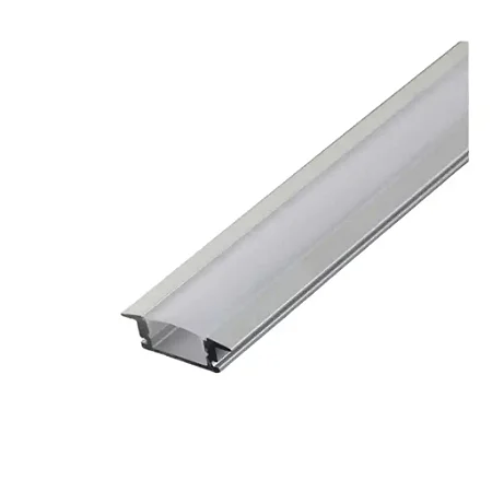 PERFIL LED PLASTICO EMBUTIR CINZA 3M