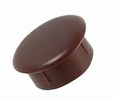 TAPA FURO 10MM NOGUEIRA C/ 100 PÇS