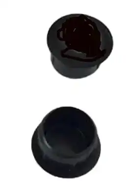 TAPA FURO 10MM PRETO C/ 100 PÇS
