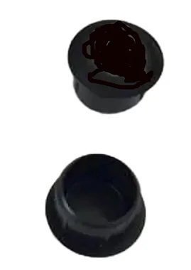 TAPA FURO 10MM PRETO C/ 100 PÇS