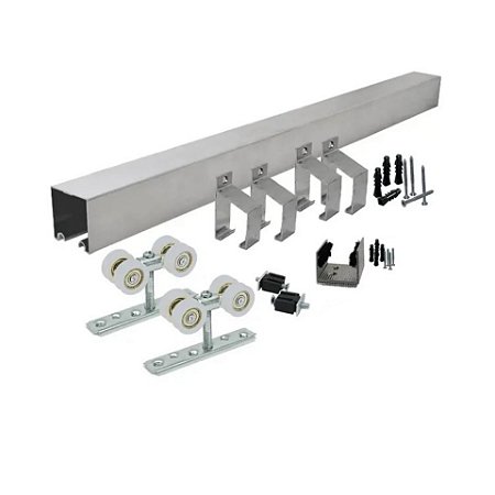 KIT 1098 CONCAVO NATURAL 2M C/ SUPORTE 4 RODAS 80KG