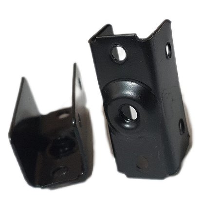 CHAPA U ROSCA 1/4 PRETO 18MM