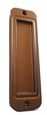 PUXADOR MONACO CONCHA SOBREPOR 128MM COBRE FOSCO