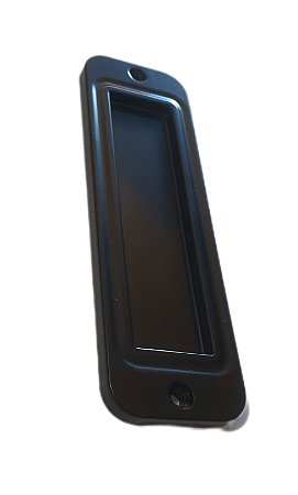 PUXADOR KITSUL MONACO CONCHA SOBREPOR 128MM PRETO FOSCO