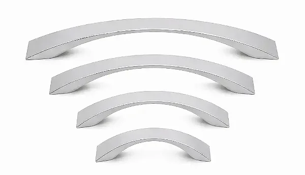 PUXADOR BAUMINIO 192mm - Prata UV