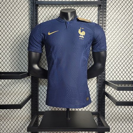 Camisa da França Azul – Home 2022/2023 (Copa do Mundo) – Versão Jogador -  Camisa 10 sport
