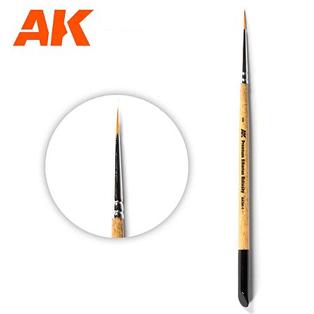 Pincel PREMIUM SIBERIAN KOLINSKY - AK Interactive - Nº 1