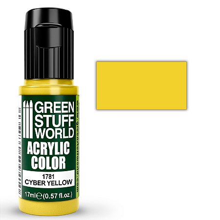 Tinta Acrílica CYBER YELLOW - Green Stuff World (17ml)