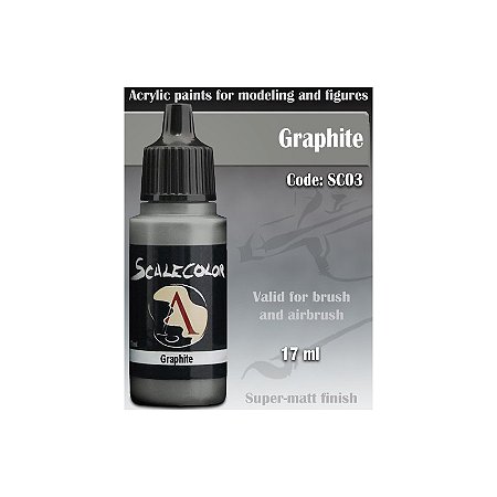 Tinta Acrílica Scalecolor - GRAPHITE - Scale75 (17ml)